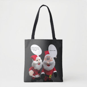 Funny Santa Joke Tote Bag