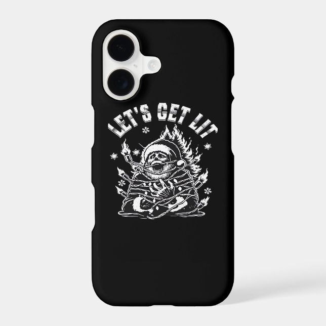 Funny Santa Let's Get Lit Classic (Back)