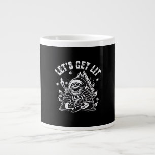 Funny Santa Let's Get Lit Classic Large Coffee Mug