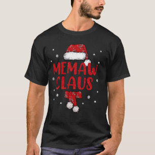 Funny Santa Memaw Claus Christmas Family Gifts T-Shirt