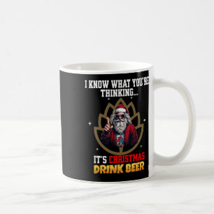 Funny Santa Merry Christmas Beer Cool For Men Wome Coffee Mug