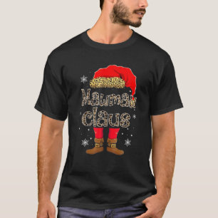 Funny Santa Nonnie Claus Christmas Matching Family T-Shirt