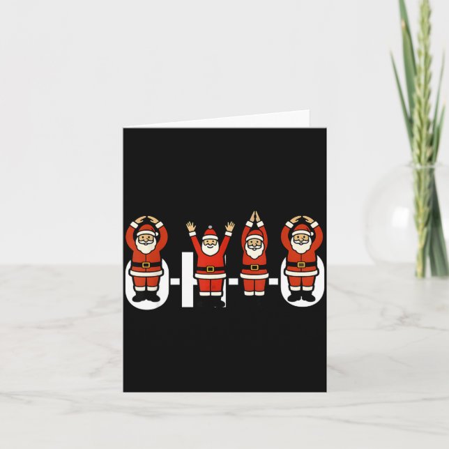 Funny Santa Ohio Party O-h-i-o Christmas Season Mi Card (Front)