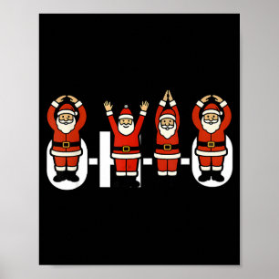 Funny Santa Ohio Party O-h-i-o Christmas Season Mi Poster
