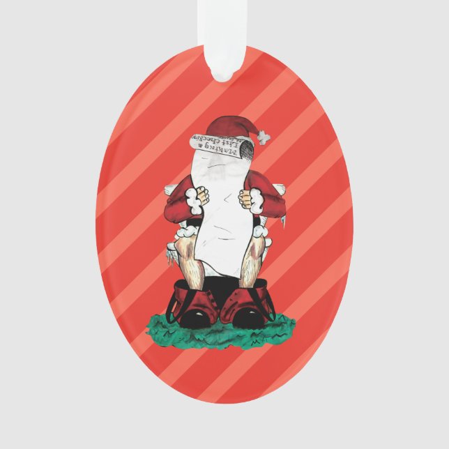 Funny Santa Ornament (Front)