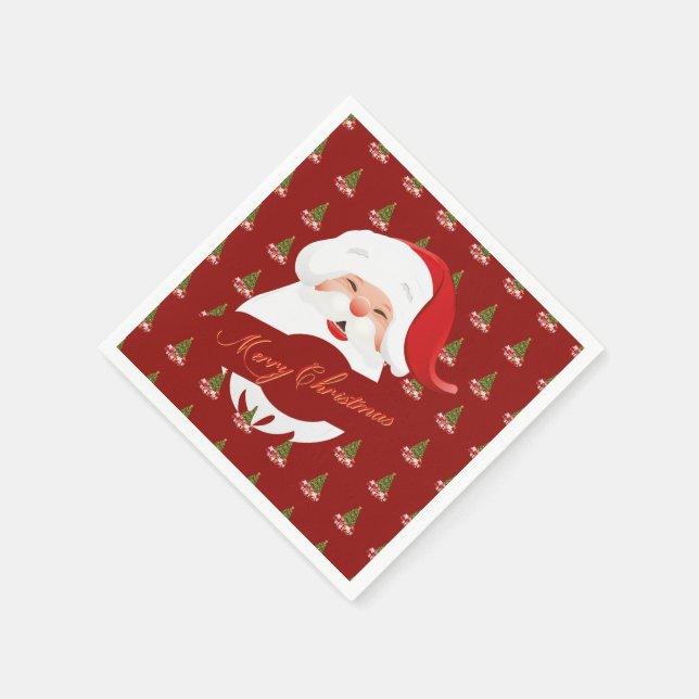 Funny Santa - Paper Napkins (Corner)