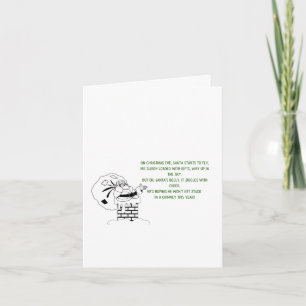 Funny Santa Poem Cute Christmas Card
