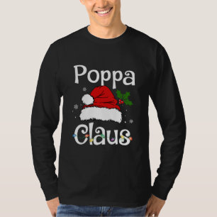 Funny Santa Poppa Claus Christmas Matching Family T-Shirt