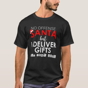 Funny Santa Postal Worker Mailman Christmas Gift  T-Shirt