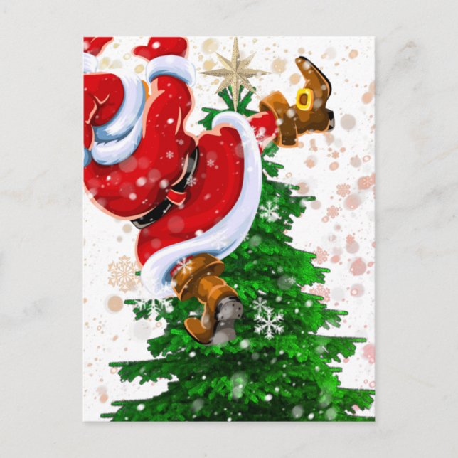 Funny Santa  Postcard (Front)