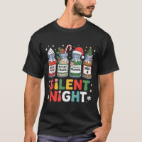 Funny Santa Profol Silent Night Icu Nurses Merry C