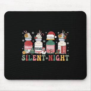 Funny Santa Propofol Silent Night Icu Nurses Merry Mouse Pad
