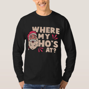 Funny Santa Pun Christmas Holiday  T-Shirt