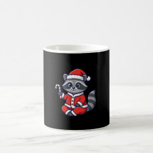 Funny Santa Racoon Christmas Mug