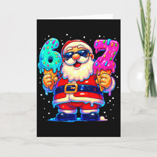 Funny Santa Says Six Seven 67 Meme Christmas Xmas Card
