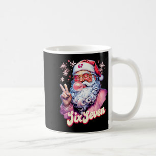 Funny Santa Says Six Seven Christmas 67 Meme Xmas  Coffee Mug