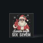 Funny Santa Says Six Seven Christmas 67 Meme Xmas Holiday Card<br><div class="desc">Funny Santa Says Six Seven Christmas 67 Meme Xmas</div>