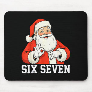Funny Santa Says Six Seven Christmas 67 Meme Xmas  Mouse Pad