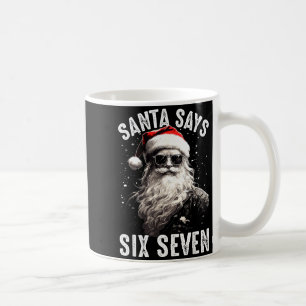 Funny Santa Says Six Seven Christmas Shirts Boys M Coffee Mug