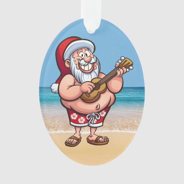 Funny Santa - See Back -  Ornament (Front)