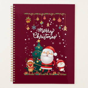 Funny Santa, Snowman, Reindeer Merry Christmas Planner