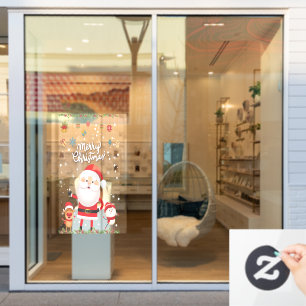 Funny Santa, Snowman, Reindeer Merry Christmas  Wi