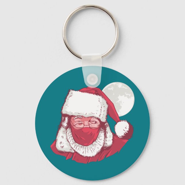 FUNNY SANTA TEACHER KEY RING (Front)