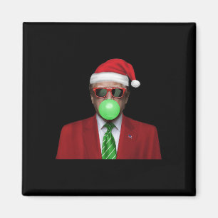 Funny Santa Trump Bubble Gum Make Christmas Great  Magnet