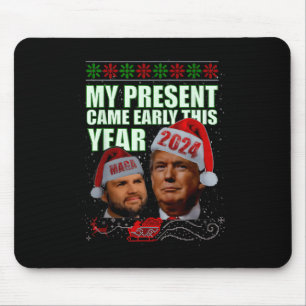 Funny Santa Trump Christmas Came Early 47th Presid Mouse Pad
