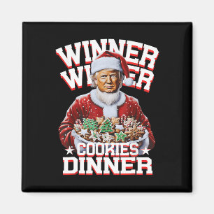Funny Santa Trump Christmas Winner Winner Cookies Magnet