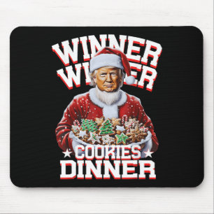 Funny Santa Trump Christmas Winner Winner Cookies Mouse Pad