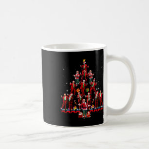 Funny Santa Trump Dance Tree Christmas Pajama Xmas Coffee Mug