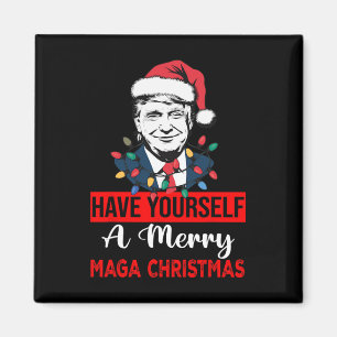 Funny Santa Trump Have Yourself A Merry Christmas  Magnet