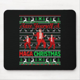 Funny Santa Trump Have Yourself A Merry Christmas  Mouse Pad