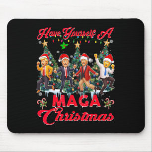 Funny Santa Trump Have Yourself A Merry Christmas Mouse Pad