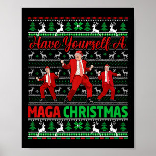 Funny Santa Trump Have Yourself A Merry Christmas  Poster