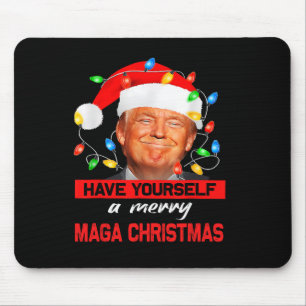Funny Santa Trump Have Yourself A Merry Mega Chris Mouse Pad