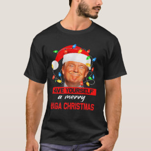 Funny Santa Trump Have Yourself A Merry Mega Chris T-Shirt