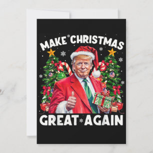 Funny Santa Trump Make Christmas Great Again Holiday Card