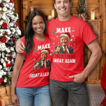 Funny Santa Trump | Make Christmas Great Again Red T-Shirt<br><div class="desc">Funny Santa Trump Make Christmas Great Again</div>