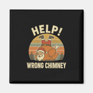 Funny Santa Turkey Christmas Thanksgiving For Men  Magnet