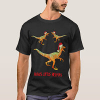Funny Santa Velociraptor Dinosaur Christmas