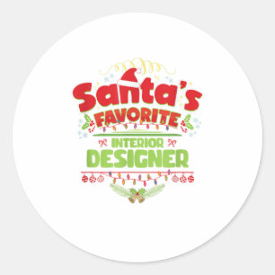 Funny Santa Xmas Gift, Christmas Gift Classic Round Sticker