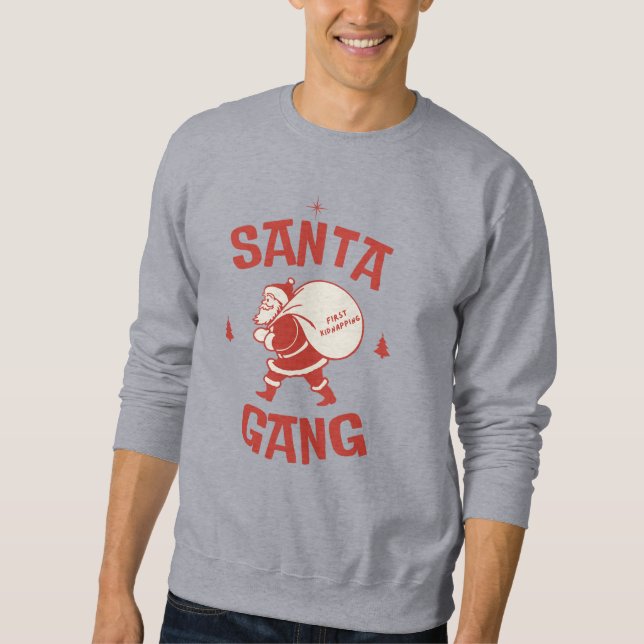 Funny Santa, Xmas Sweatshirt, Ugly sweater, Sweatshirt (Front)