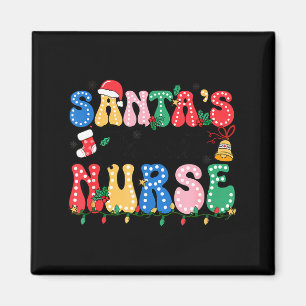 Funny Santa's Favorite Nurse Christmas Nursing Xma Magnet