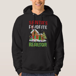 Funny Santa's Favourite Realtor Estate Agent Xmas Hoodie