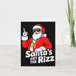 Funny Santa's Got The Rizz Christmas Meme 67 Card