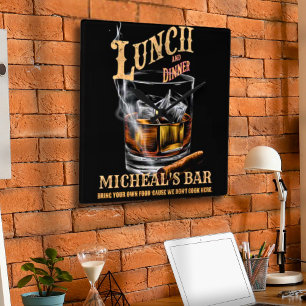 Funny Sarcasm Drinking Humour Vintage Square Wall Clock