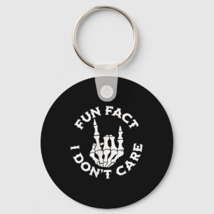 Funny Sarcastic Adult Humour Skeleton Fun Fact I D Key Ring