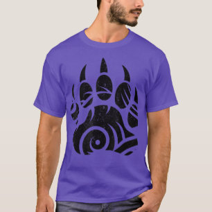 Funny Sarcastic Bear Paw Touching Ghost Native Ame T-Shirt